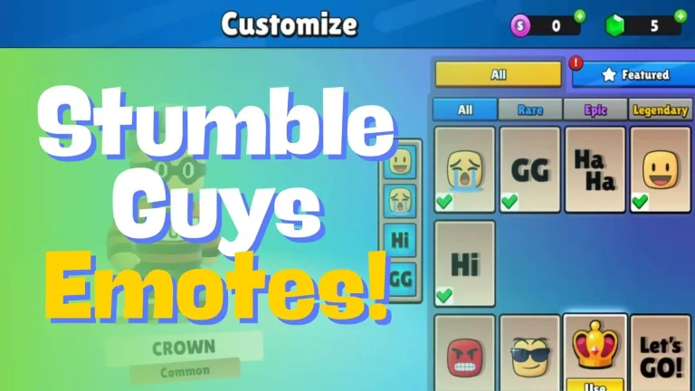 Stumble Guys Emotes