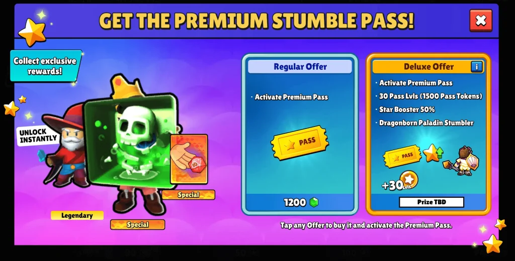 stumble guys premium pass